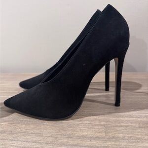Kurt Geiger Black Suede Heels